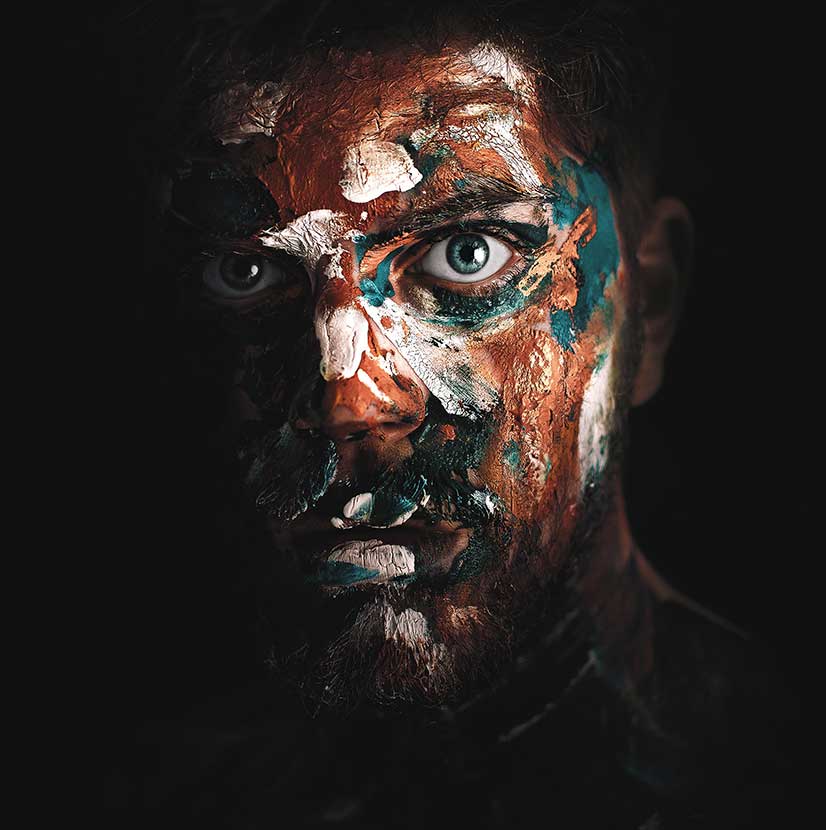 Man with Painted Face 5 Man with Painted Face 5